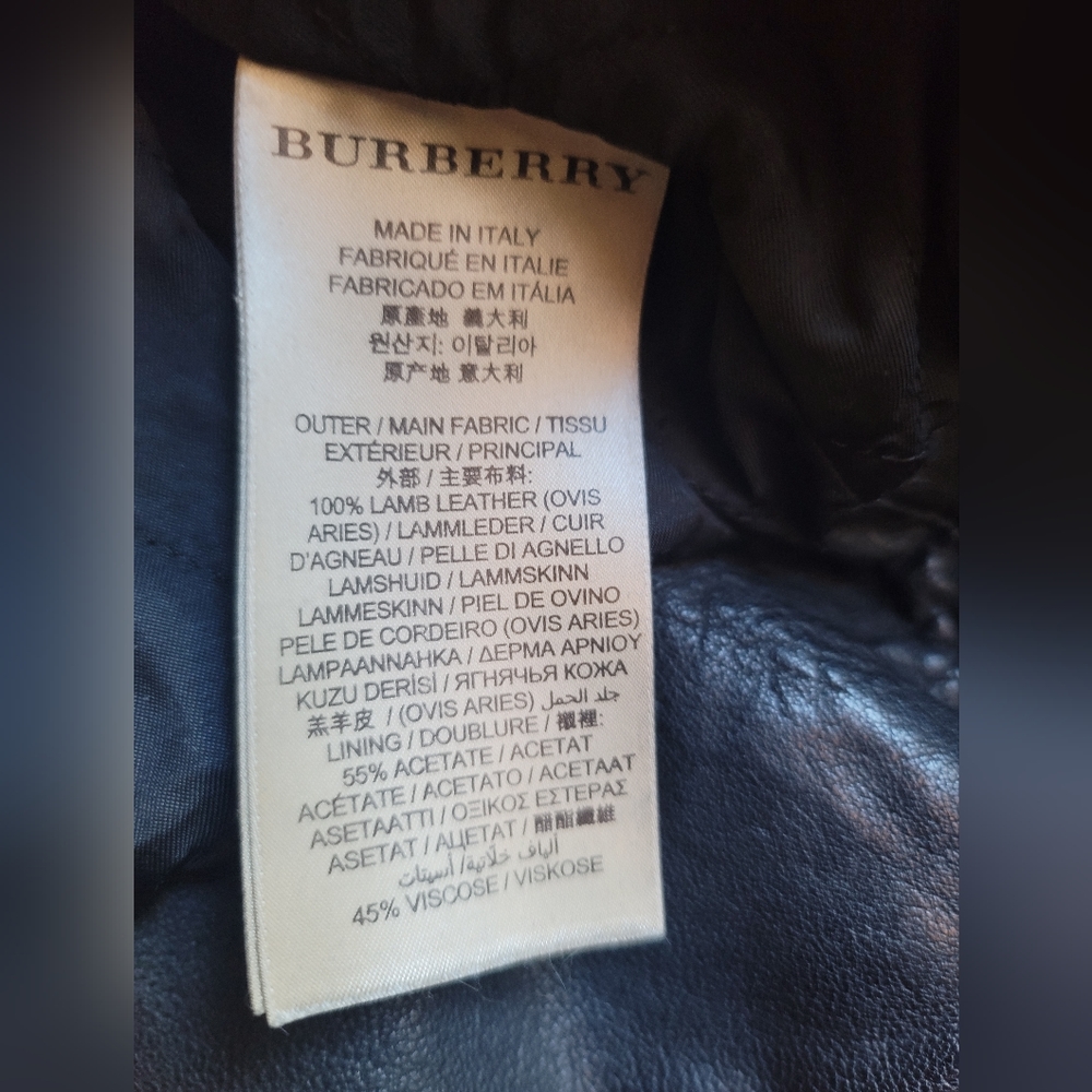 ๐ Burberry Brit Moto Lether Jacket - Picture 11 of 13